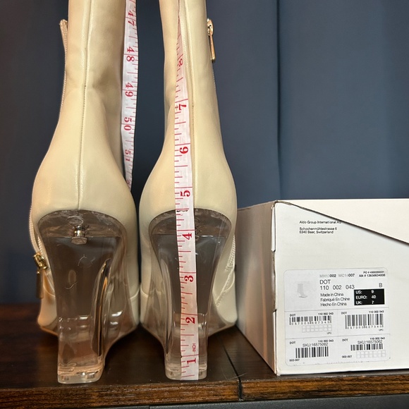 ALDO Dot Ankle Boot with Clear Wedge heel - Picture 4 of 4